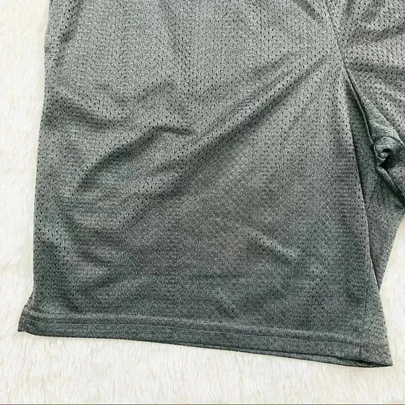 Champion Dark Gray Mesh Elastic Drawstring Waist Basketball Athletic Shorts - Picture 9 of 15